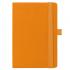 Ежедневник Flexy Line Linen А5, оранжевый/оранжевый, недатированный, в гибкой обложке, с резинкой и петлей для ручки