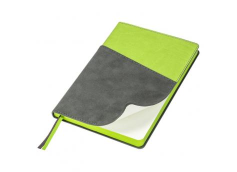 Ежедневник Flexy Smart Porta Nuba Latte A5, серый/зеленый, недатированный, в гибкой обложке