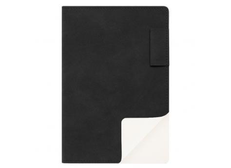 Ежедневник Flexy Tenero Suede A5, черный, недатированный, в гибкой обложке с петлей для ручки