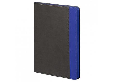 Ежедневник Flexy Viva Latte Daphne Color A5, серый/синий, недатированный, в гибкой обложке