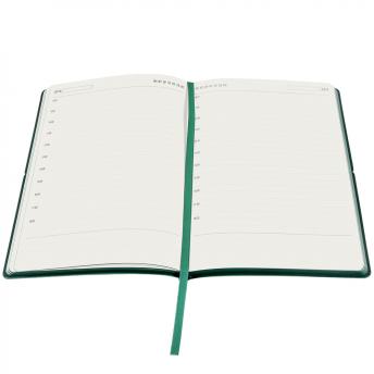 Ежедневник A5 недатированный Massimo в мягком переплёте, темно-зеленый