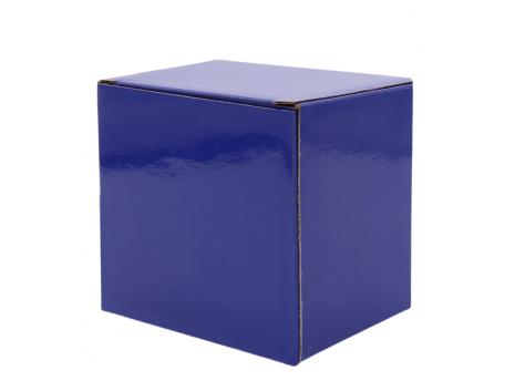 Коробка глянцевая для кружки Make me, синяя