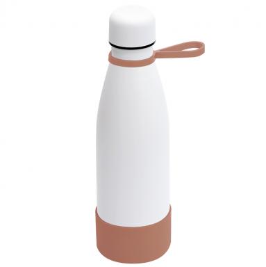 Термобутылка герметичная вакуумная Olivia To Go, белый/мокко