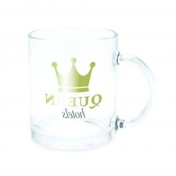 Стеклянная кружка KAFFIR, Сублимация, Белый