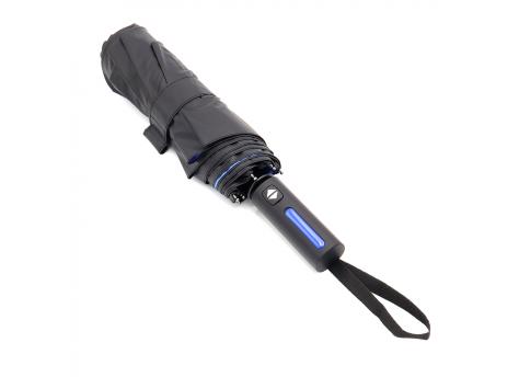 Автоматический противоштормовой складной зонт Sherp, синий