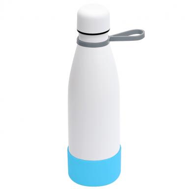 Термобутылка герметичная вакуумная Olivia To Go, белый/серый/бирюзовый