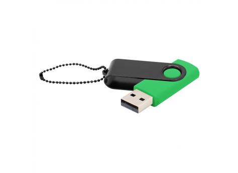 Флешка Designer To Go 2.0 USB 16Gb, зеленый/черный