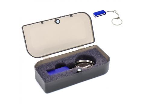 Флешка Slim 16 Гб в футляре, синяя