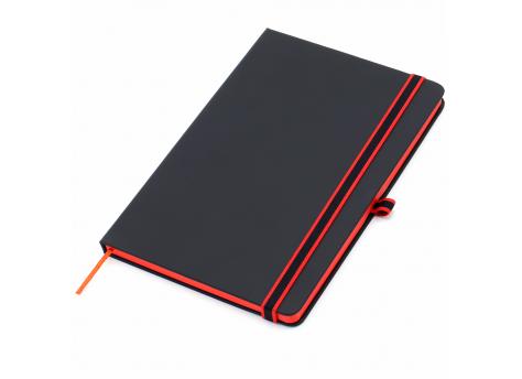 Ежедневник A5 недатированный Sir Lewis в твёрдом переплёте, красный кант