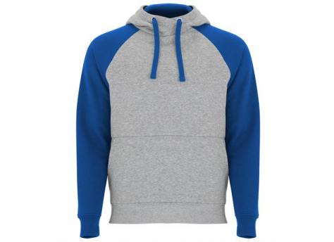 Двухцветное Толстовка BADET унисекс, ПЁСТРЫЙ СЕРЫЙ/КОРОЛЕВСКИЙ СИНИЙ XS