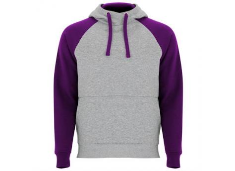 Двухцветное Толстовка BADET унисекс, ПЁСТРЫЙ СЕРЫЙ/ФИОЛЕТОВЫЙ S