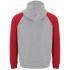 Двухцветное Толстовка BADET унисекс, ПЁСТРЫЙ СЕРЫЙ/КРАСНЫЙ M