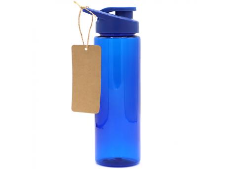Пластиковая бутылка Ronny To Go с биркой, синяя
