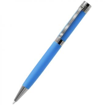 Ручка Senator в коробке Cradle белой с позолотой, синяя