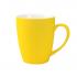 Кружка Elegante, софт-тач, 350мл, желтая-S