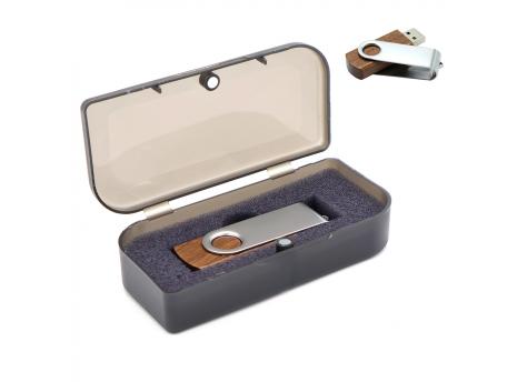 Флешка Twist wood 16 Гб в футляре, wooden color