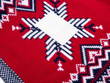 Шарф “карелия” красный