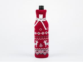 Чехол на бутылку “norway” красный
