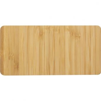 Бамбуковый поднос с ложкой и стеклянной чашкой NTEU6-155041