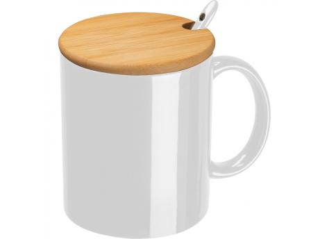 Керамическая кружка с ложечкой 300 мл NTEU9-188049