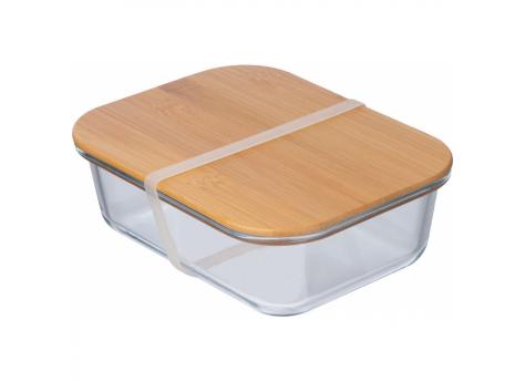 Стеклянный ланч-бокс с бамбуковой крышкой NTEU9-113635