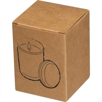 Свеча из матового стекла с бамбуковой крышкой NTEU9-481561