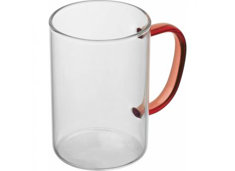 Стеклянная кружка с цветной ручкой NTEU9-113624