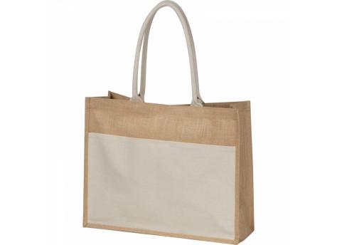 Мешок из джута с кожаными ручками NTEU9-529495