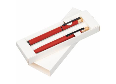 Набор канцелярский шариковая ручка и роллер ручка из переработанного алюминия NTEU9-619620