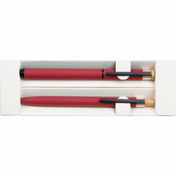 Набор канцелярский шариковая ручка и роллер ручка из переработанного алюминия NTEU9-619620