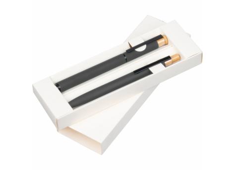 Набор канцелярский шариковая ручка и роллер ручка из переработанного алюминия NTEU9-619621