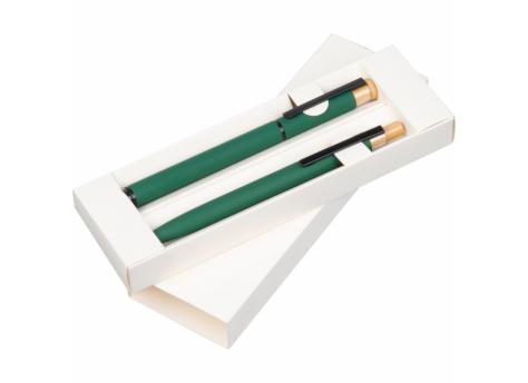 Набор канцелярский шариковая ручка и роллер ручка из переработанного алюминия NTEU9-619622