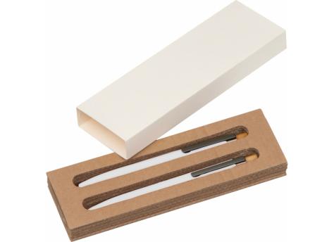 Канцелярский набор гелевая ручка и механический карандаш из переработанного алюминия NTEU9-619617