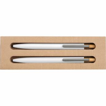 Канцелярский набор гелевая ручка и механический карандаш из переработанного алюминия NTEU9-619617