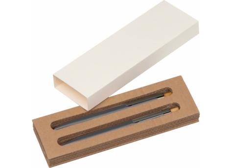 Канцелярский набор гелевая ручка и механический карандаш из переработанного алюминия NTEU9-619618