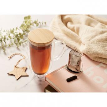 Стеклянная кружка с двойными стенками, 450 мл NTEU13-705829