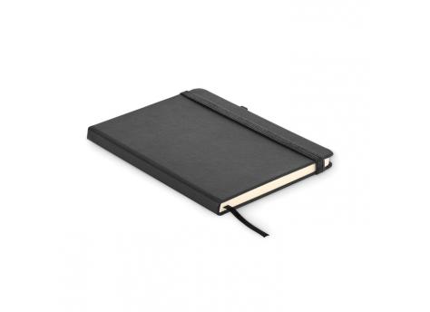 Блокнот формата A5 с линованными страницами из переработанной искусственной кожи NTEU13-705326