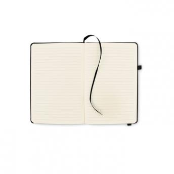 Блокнот формата A5 с линованными страницами из переработанной искусственной кожи NTEU13-705326