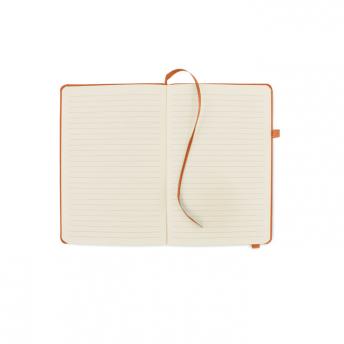 Блокнот формата A5 с линованными страницами из переработанной искусственной кожи NTEU13-705326