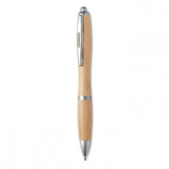 Ручка шариковая из бамбука и пласт NTEU13-704789