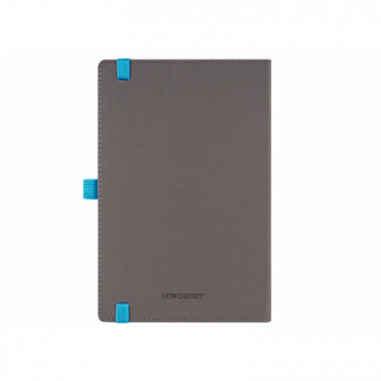 Ежедневник Alfa Note Pasu А5, серый/голубой,  недатированный, в твердой обложке