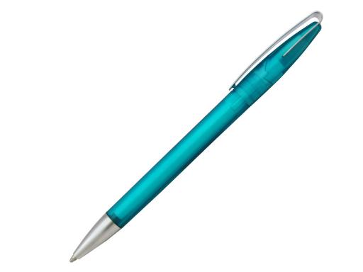 Ручка шариковая, автоматическая, пластик, прозрачный, металл, бирюзовый/серебро, Cobra Ic MMs артикул 41036/TTI