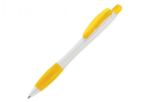 Ручка шариковая, пластик, белый/желтый Aston артикул A-99/1080