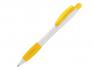 Ручка шариковая, пластик, белый/желтый Aston артикул A-99/1080