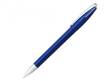 Ручка шариковая, автоматическая, пластик, металл, синий/серебро, Cobra артикул 41034/M
