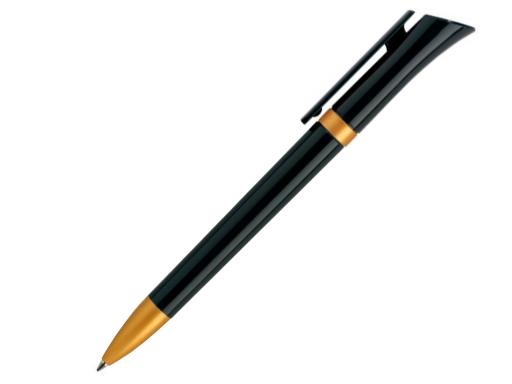 Ручка шариковая, пластик, черный/золото, GALAXY артикул GXCG-10