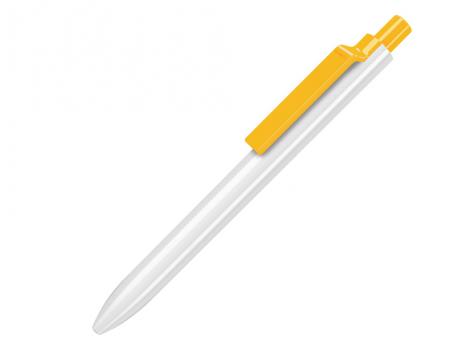 Ручка шариковая, пластик, белый/желтый Eris артикул ER-99/80