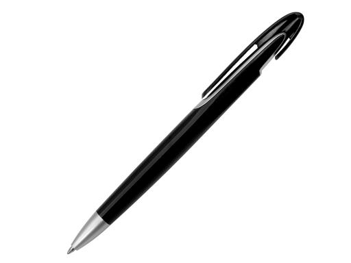 Ручка шариковая, пластик, черный/серебро артикул PS08-1/BK