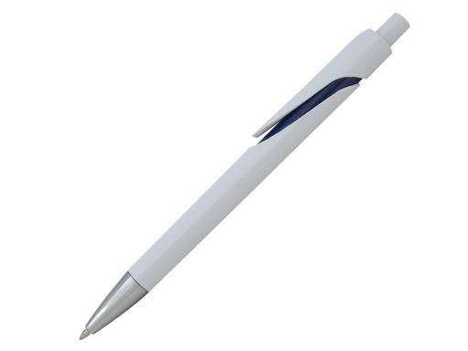 Ручка шариковая, пластик, белый/синий артикул 201050-A/BU