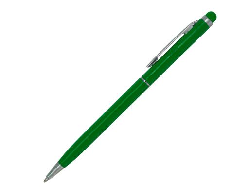 Ручка шариковая, СЛИМ СМАРТ, металл, зеленый/серебро артикул 007/GR-GR